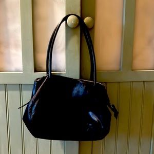 Miu miu black leather bag from 90s